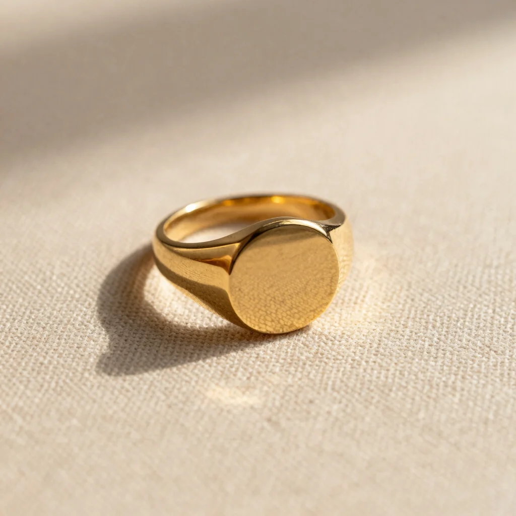 Organic Arch Signet Ring