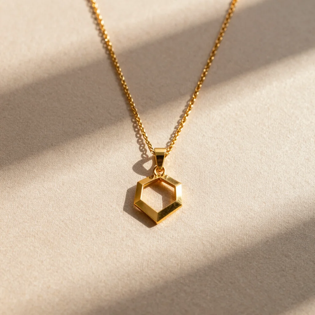 Sculptural Geo Pendant Necklace